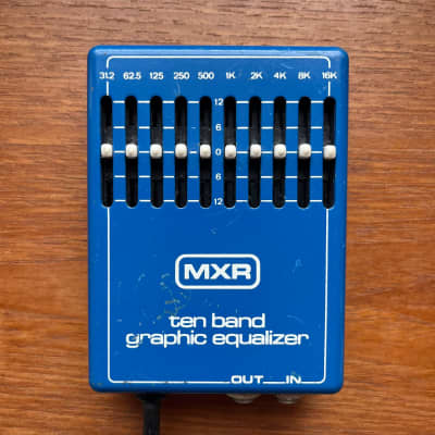 MXR MX-108 UK/EU Plug, UK/EU Voltage, Ten Band Graphic Equalizer 1976 - 1984 - Blue image 6