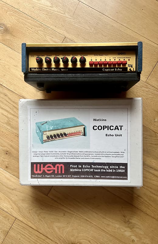 WEM Watkins Shadow Copicat 2000 Blue / Gold | Reverb