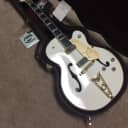Free Shipping! Gretsch G6136DS White Falcon Electric Hollow Body Guitar 2012 Stainless Steel