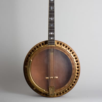 Ludwig  Standard Art Tenor Banjo (1927), ser. #9529, original black hard shell case. image 1