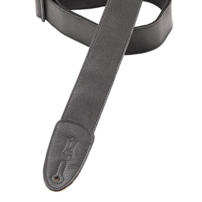 Levy's M7GP Garment Leather Guitar Strap - Black image 1