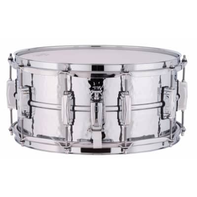 Ludwig USA LM402K Supraphonic Hammered Aluminum Snare Drum with Imperial Lugs, 6.5"x 14" image 3