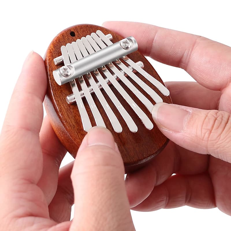 8 Key Mini Kalimba, Finger Thumb Piano With Accessory Pendant Gift