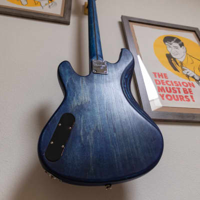 Swanky blue TR-70 PJ bass (custom refinish) image 10