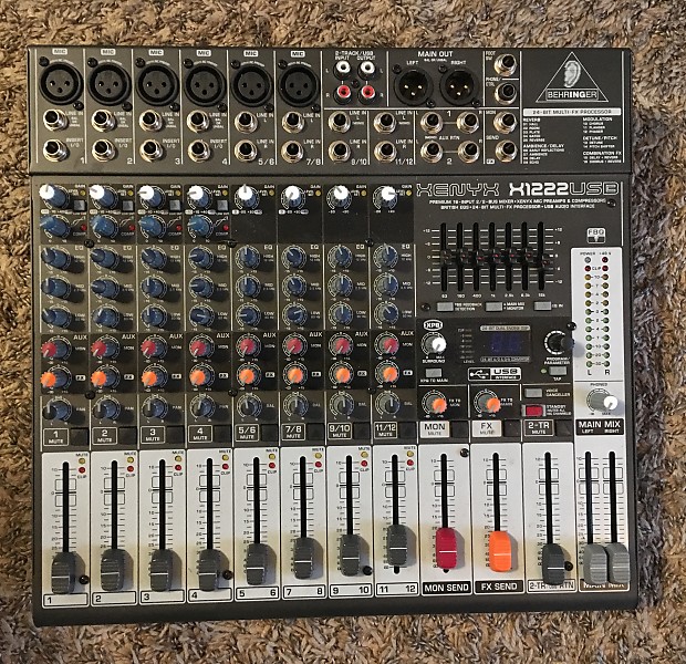 Behringer Xenyx X1222USB 16-Input Mixer with USB and Effects image 1