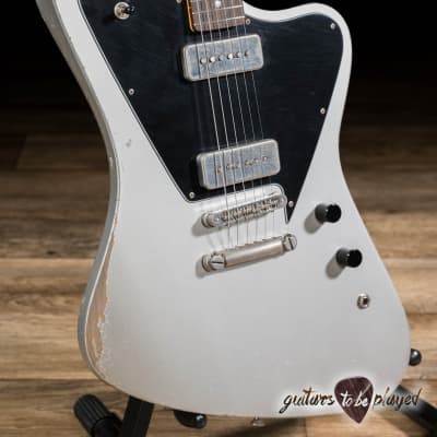 Fano PX6 Oltre Lollar OmniTron & Standard P-90 Guitar w/ Gigbag – Inca Silver image 3