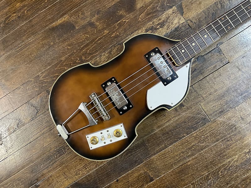Vintage 1960s Guyatone VB-28 Violin Bass Electric Bass MIJ