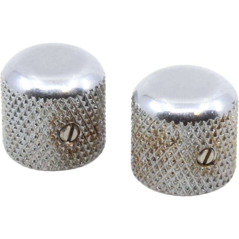 Immagine Fender 099-7211-000 Road Worn Telecaster Knurled Dome Knobs (2) - 1