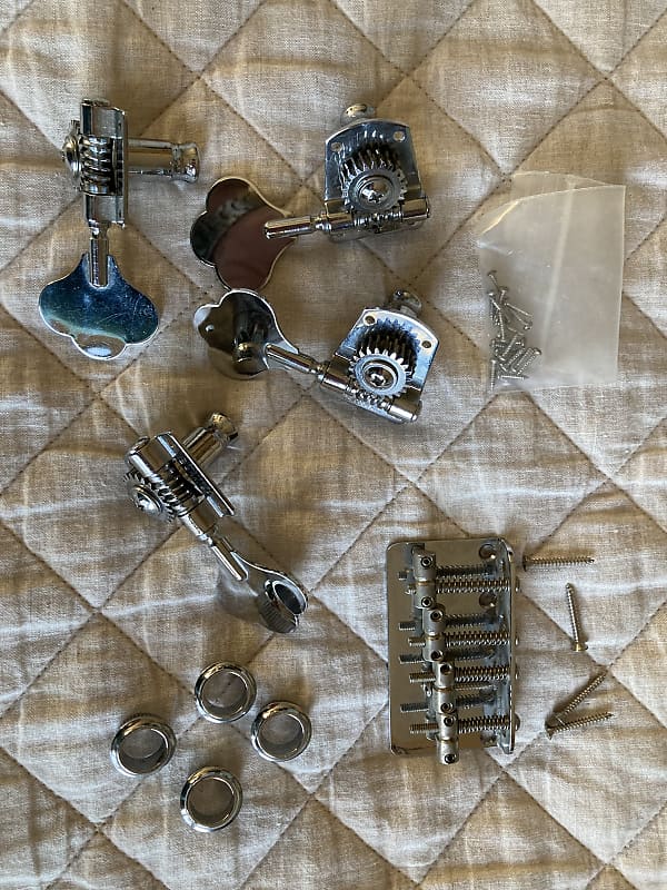 Fender Bass Tuning Keys and Bridge Reverb