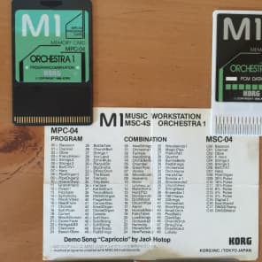 Korg M1,M1R,T2,T1,T3 compatible Cards | Reverb
