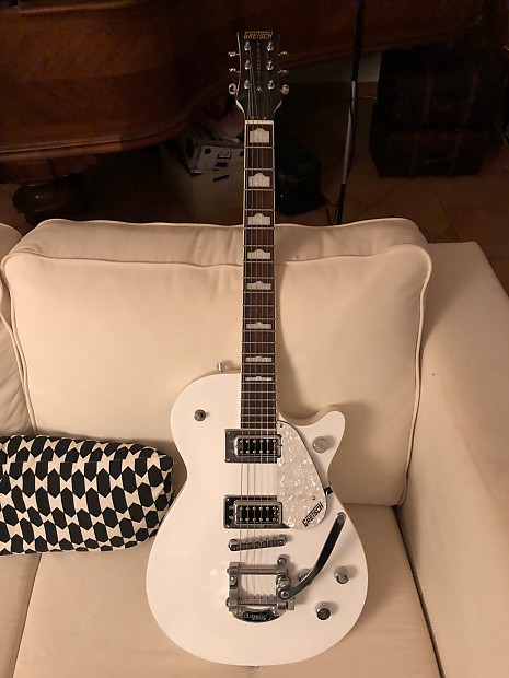 Gretsch G5436T Pro Jet White Bigsby licensed 2014 | Reverb Gretsch G5436T Pro Jet White Bigsby licensed 2014 | Reverb