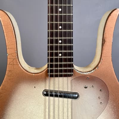 Danelectro Model 4623 Longhorn 6-String Bass Baritone Guitar 1959 Copper Burst image 11