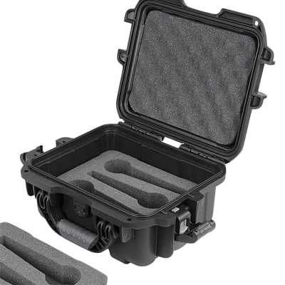 Gator Cases GM-06-MIC-WP | Waterproof Case for Handheld Wired Microphones (6 Mics, Black) image 7