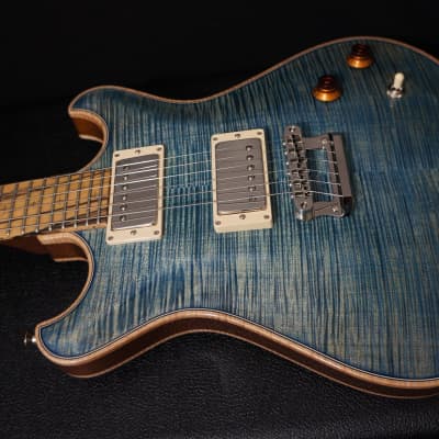 Knaggs Guitars Keya in Blue Marlin with T1 Top & Back w/ Pale Moon Ebony Fretboard image 8