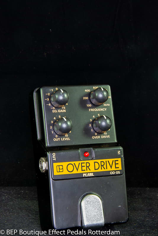 Pearl OD-05 Overdrive mid 80's  s/n 500802 Japan with two JRC4558 chips image 1