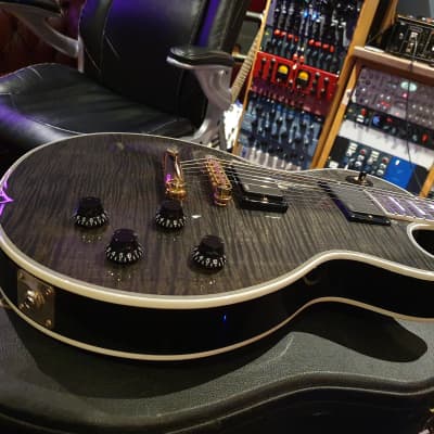 RARE Gibson Custom Shop Les Paul Custom Trans Flame Black RARE Gibson Custom Shop Les Paul Custom Trans Flame Black