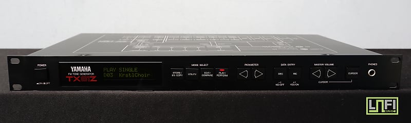 Yamaha TX81Z 4 Operator FM Synthesiser Sound Module 1U Rack Mount Synth -  100V