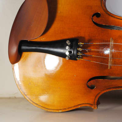 Old used Czech viola 16" 100 years old VIDEO Stradivarius copy 1713 immediately playing condition image 5