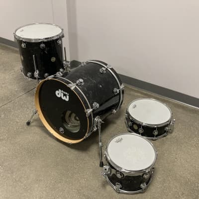 DW dw collector's series 4-piece drum set 2000’s Black pearl image 1