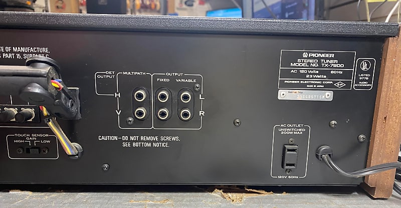 Pioneer TX-7800 Stereo Tuner | Reverb Pioneer TX-7800 Stereo Tuner | Reverb