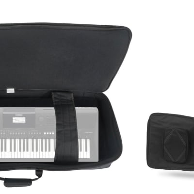 Rockville 76 Key Padded Rigid Durable Keyboard Gig Bag Case For YAMAHA PSR-EW410