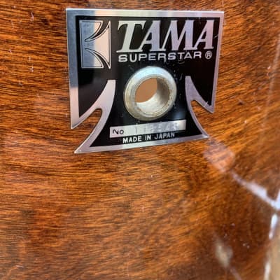 1980s Tama Superstar Birch Super Mahogany 24,14,18” image 7