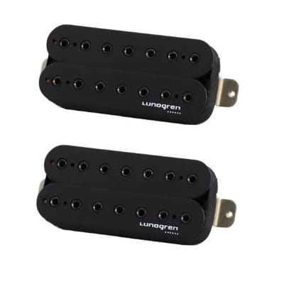 Lundgren Black Heaven 6 Set Guitar Pickups, Big Alnico Bridge