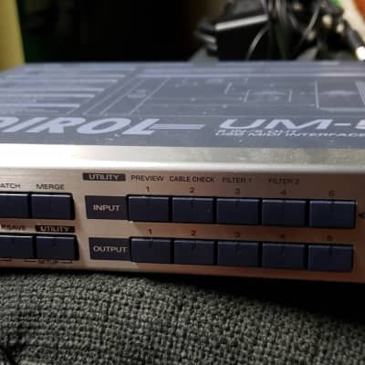 Roland Edirol UM-550 5in/5out USB Midi Interface Patcher w/Adapter 
