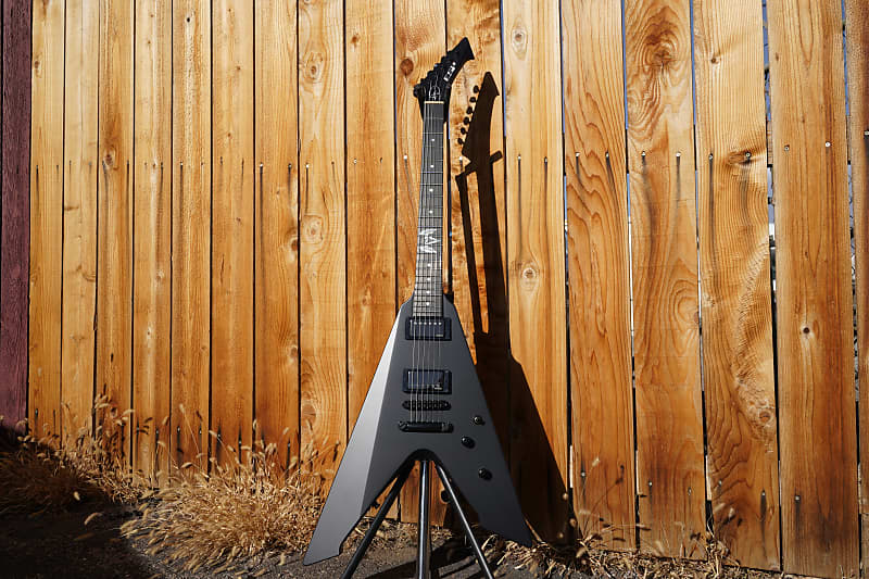 ESP James Hetfield Vulture Black Satin 6-String Electric Guitar w/ Case (2022) image 1