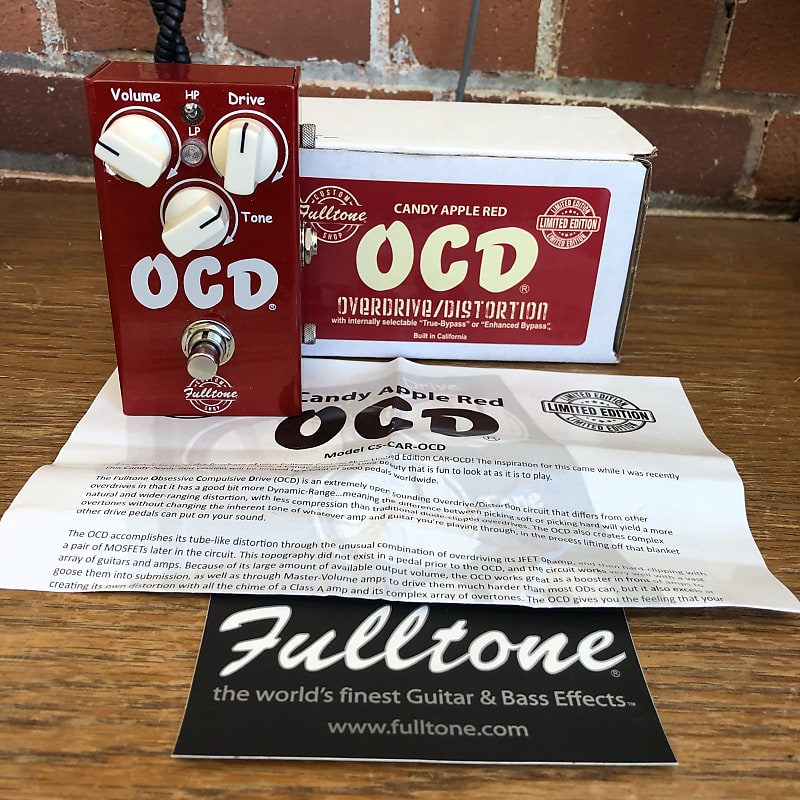 Fulltone Limited Edition OCD V2 2018 Candy Apple Red | Reverb