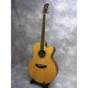 Yamaha CPX700 Acoustic Electric Guitar w Case Narural Finish Reverb