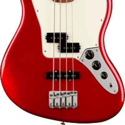 Fender Player Jaguar Electric Bass. Pau Ferro Fingerboard, Candy Apple Red image 2