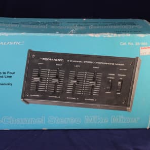Radio Shack Realistic  4-Channel Stereo Microphone Mixer 32-1105 Early 80's image 3