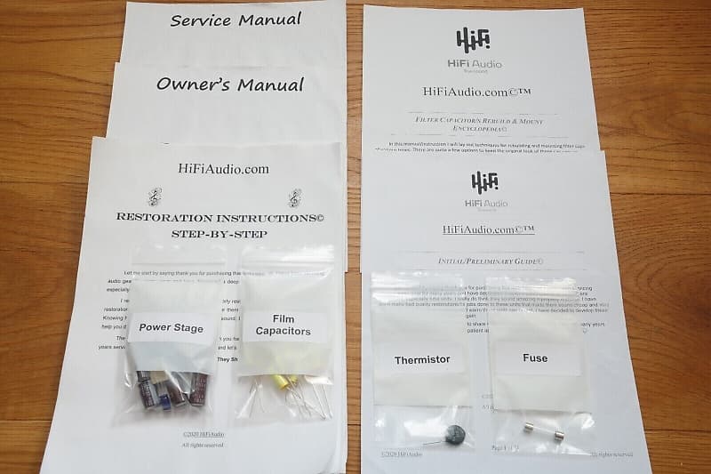 Heathkit W-5M restoration kit filter capacitor repair rebuild fix  			