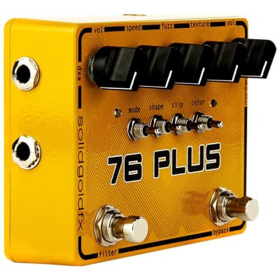 SolidGoldFX 76 Plus Octave Up Fuzz & Filter True Bypass Guitar Effects Pedal image 3