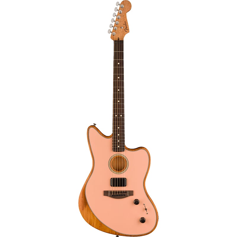 FENDER Fender Acoustasonic Player Jazzmaster RW Shell Pink