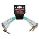 Pig Hog PHLIL6SG Lil' Pigs 1/4" TS Patch Cables - 6" (3-Pack) Sea Foam Green Ships FREE lower 48