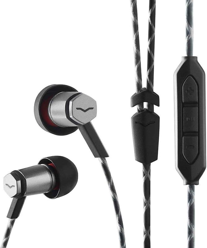 Roland FRZM-I-GUNBK In-Ear Headphones with 3-Button Remote & Microphone - Gunmetal Black image 1