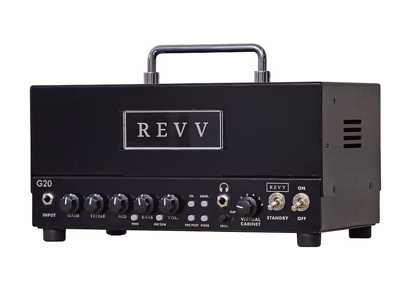 REVV G20 2-Channel 20-Watt Guitar Amp Head with Reactive Load and Virtual Cabinets image 1