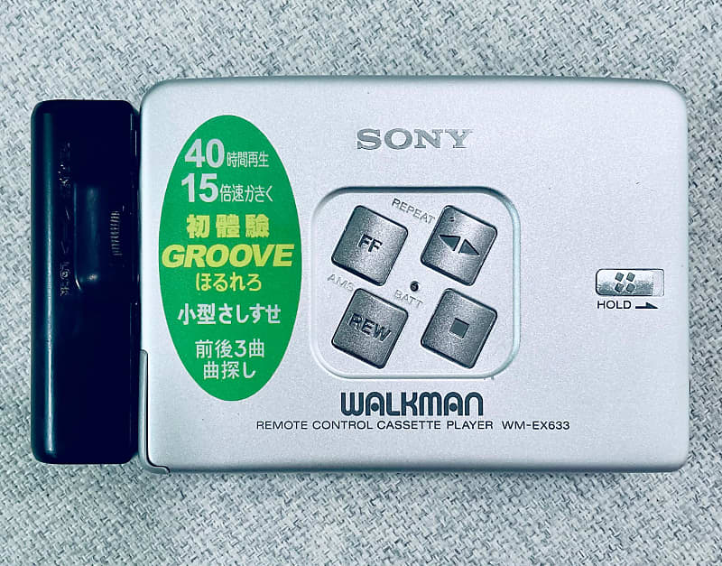 Sony WM-EX633 Walkman Cassette Player, Excellent Silver Looking ! Working ! image 1