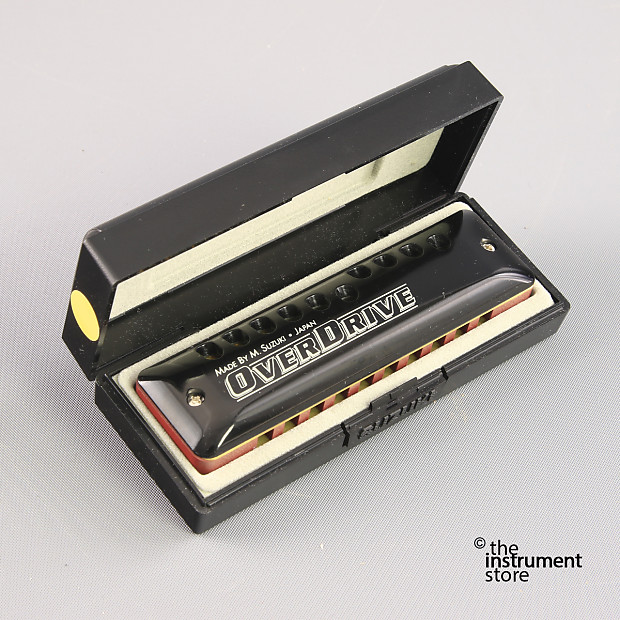 Suzuki Overdrive Deluxe Bendable Harmonica Key of D Reverb