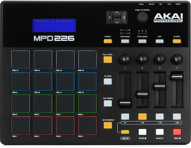Akai Professional MPD226 16-Pad MIDI Controller (3-pack) Bundle image 1