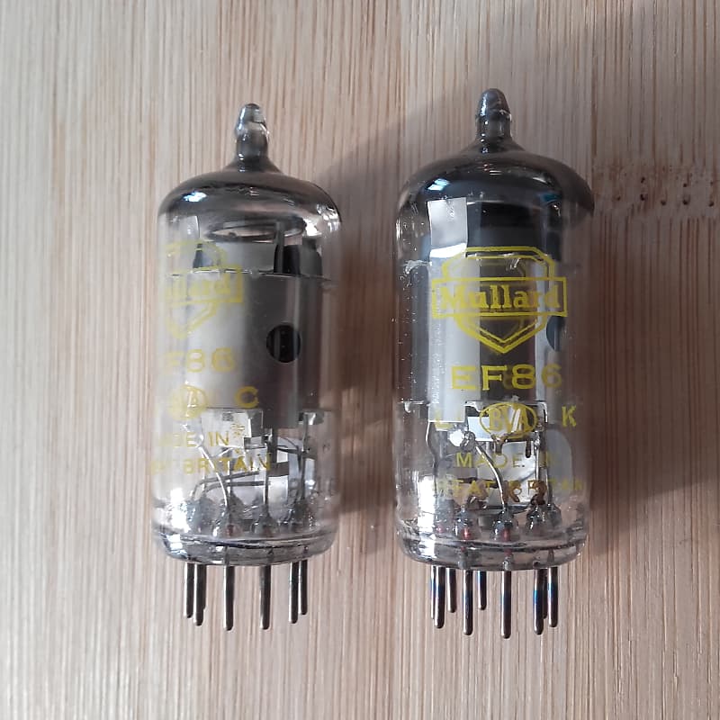 商品画像：EF86 Mullard Long Mesh Square Getter Used Old Stock Valve 4