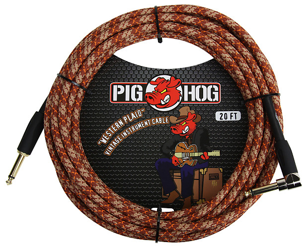 Pig Hog PCH20CPR 1/4" TS Straight Instrument Cable - 20' image 1