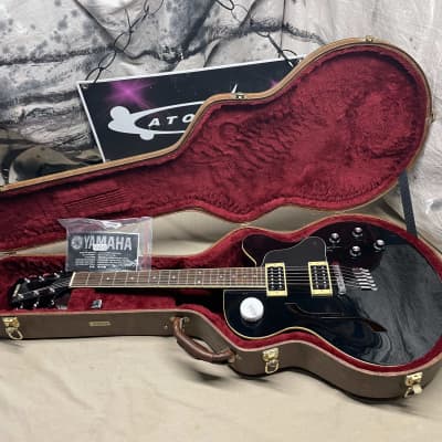 Yamaha AE 500 AE500 Semi-Hollow Body Guitar with Case - Black for sale