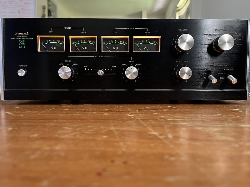 Sansui QS-1 Mid 1970s - black/wood