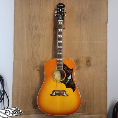 Epiphone Dove Pro Acoustic/Electric Guitar Used image 10