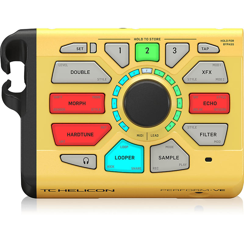 TC Helicon Perform-VE Vocal Manipulator w/ Midi Pitch Control Yellow image 1