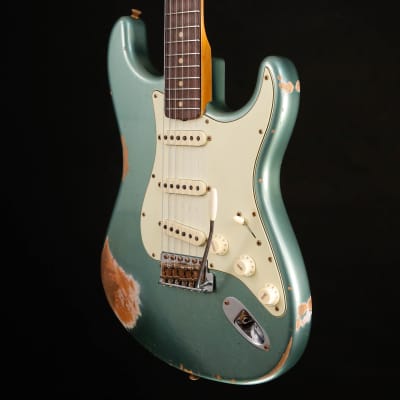 Fender Custom Shop Ltd 63 Stratocaster Heavy Relic Sherwood Green 7lbs 9.8oz image 11