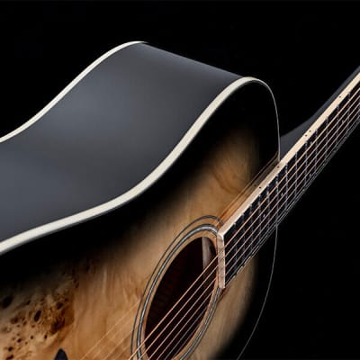Washburn DFBDB | Deep Forest Burl Dreadnought Acoustic Guitar, Black Fade image 14